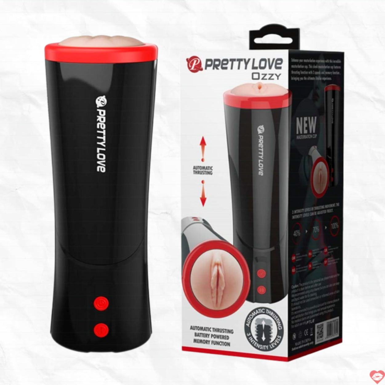 Âm đạo giả Prettylove Ozzy chất liệu mềm mại kích thích thật 