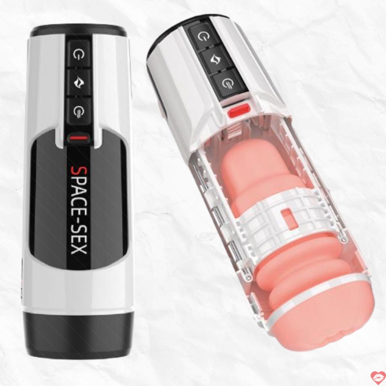 Âm đạo giả Space Sex rung thụt sưởi ấm tự động kích thích 