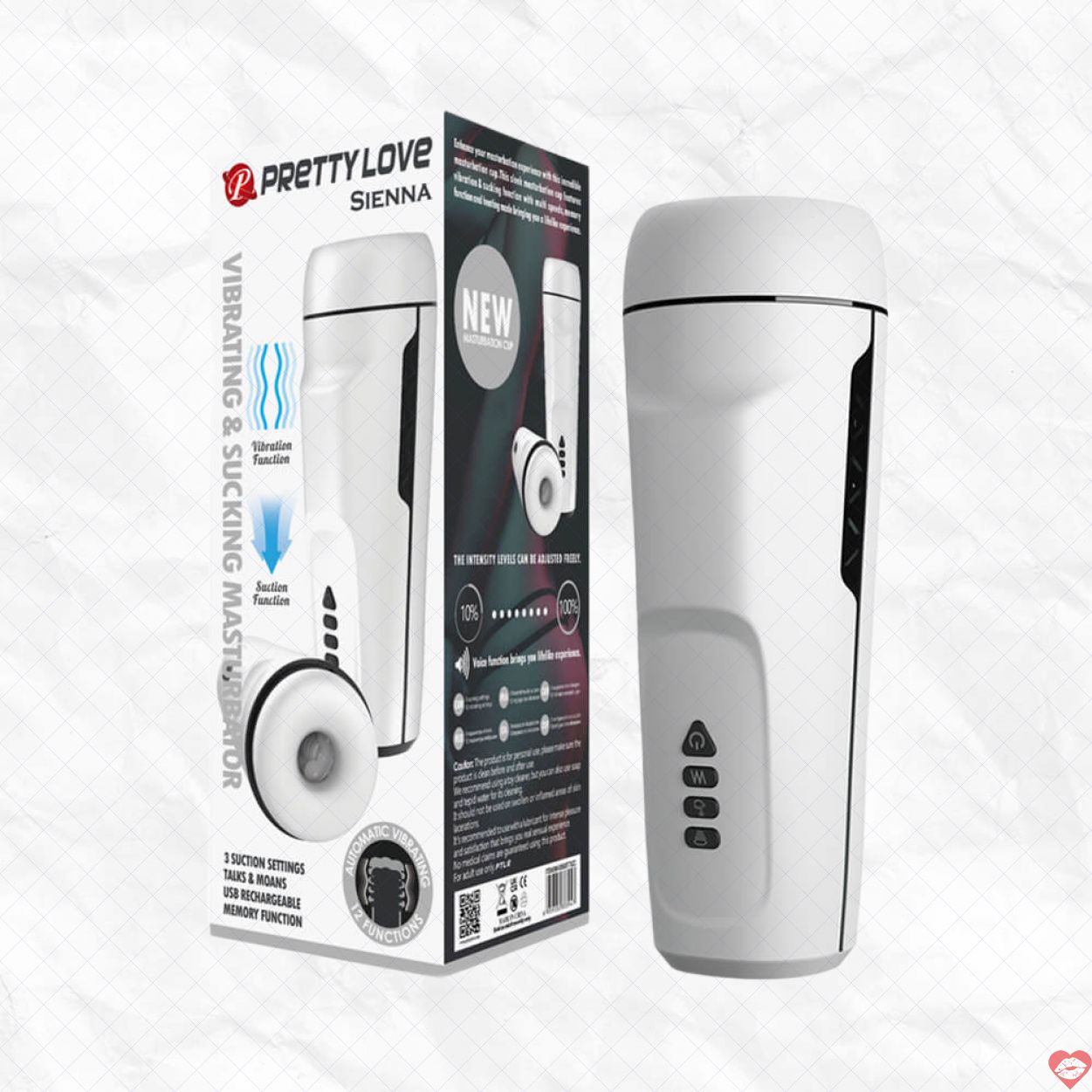 Âm Đạo Giả Pretty Love Sienna Lõi 4D Rung Hút Tự Động Cao Cấp 