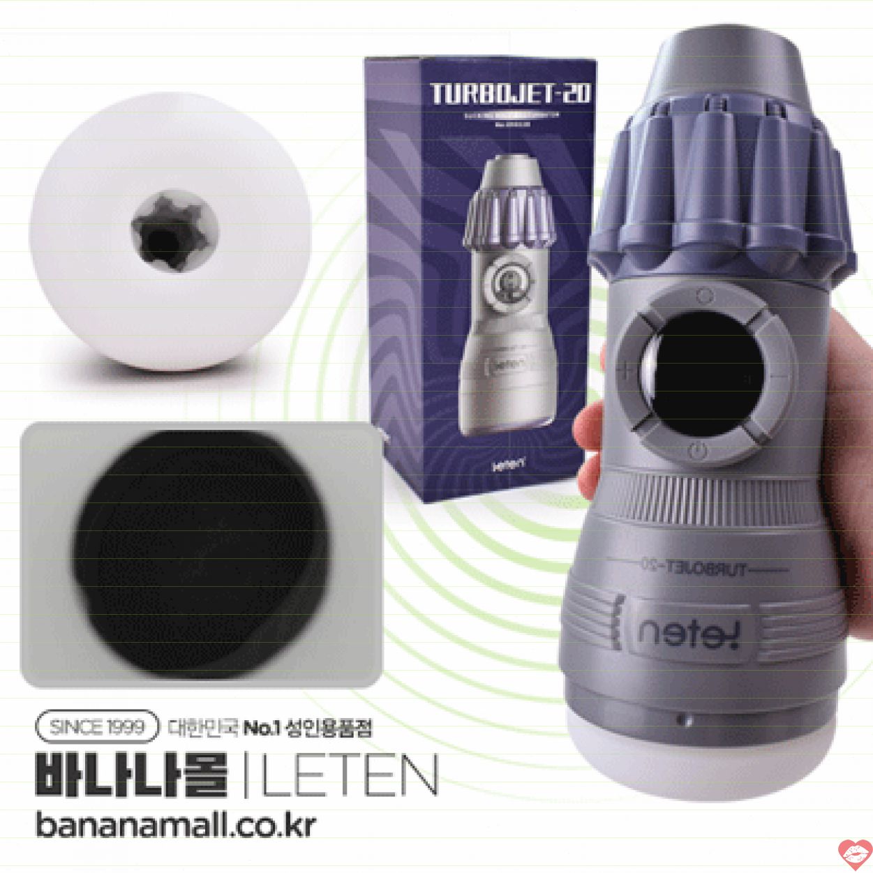 Âm Đạo Giả Rung Siêu Mạnh Leten TurboJet-20 Co Bóp Kích Thích 