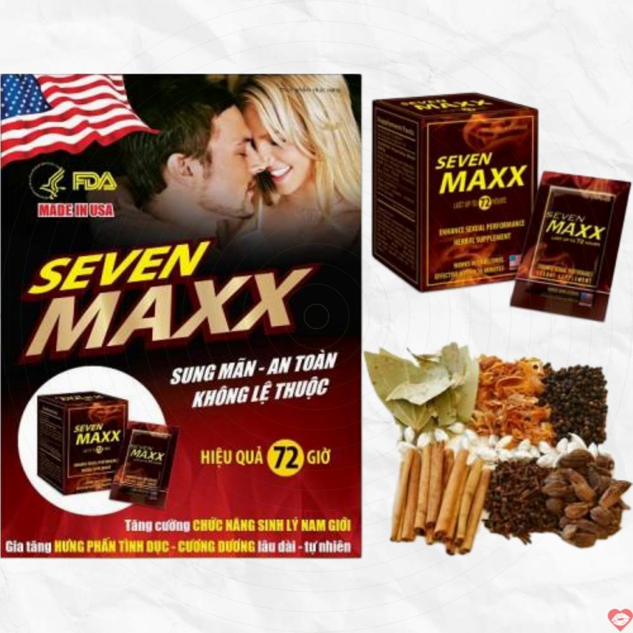 Thảo Dược Cường Dương Chính Hãng USA - Seven Max