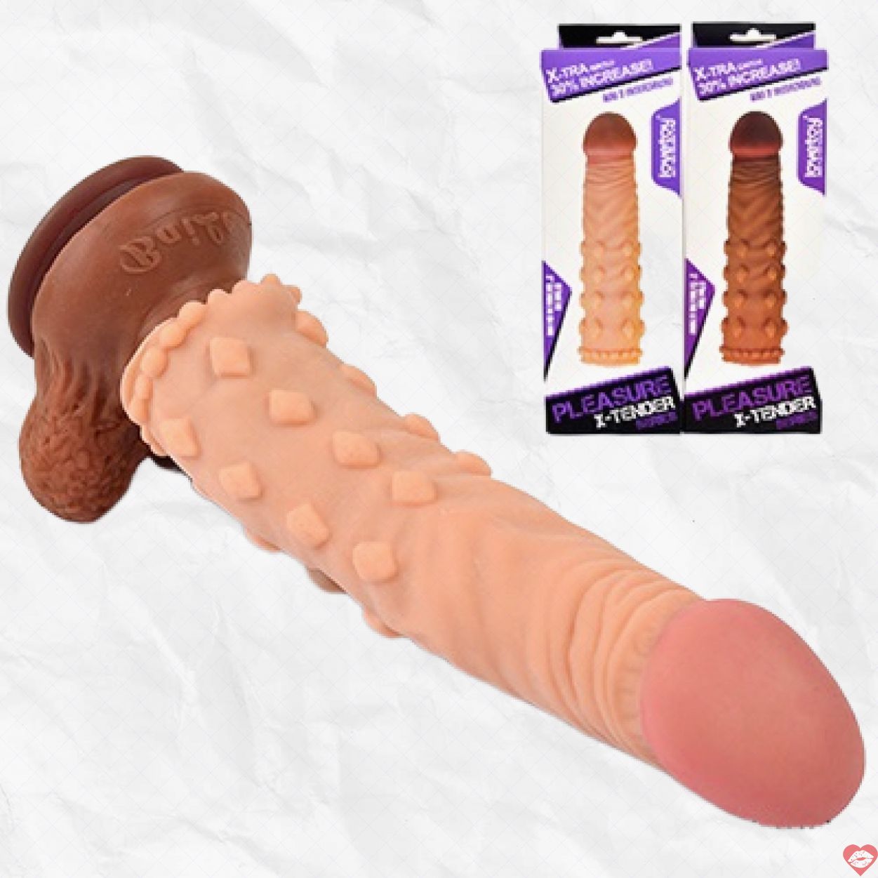 Bao Cao Su Đôn 5cm Siêu Gai Gân Mềm Mượt Tăng Khoái Cảm 