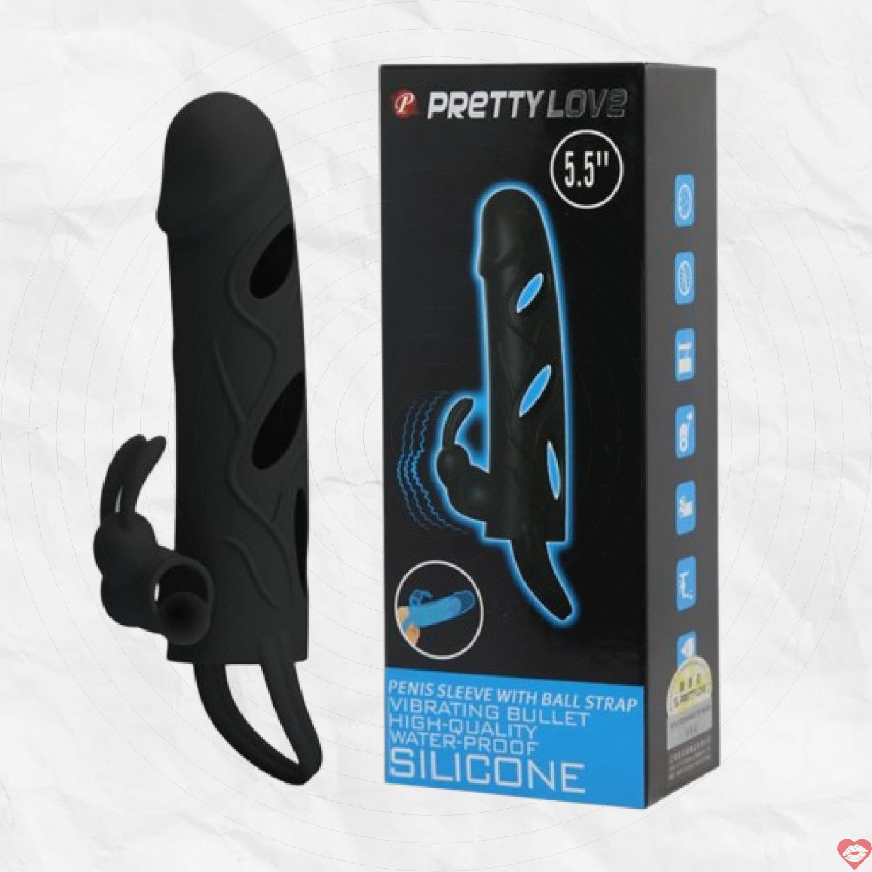 Bao Cao Su Đôn Silicon Rung Vòng Đeo Kích Thích - Prettylove 