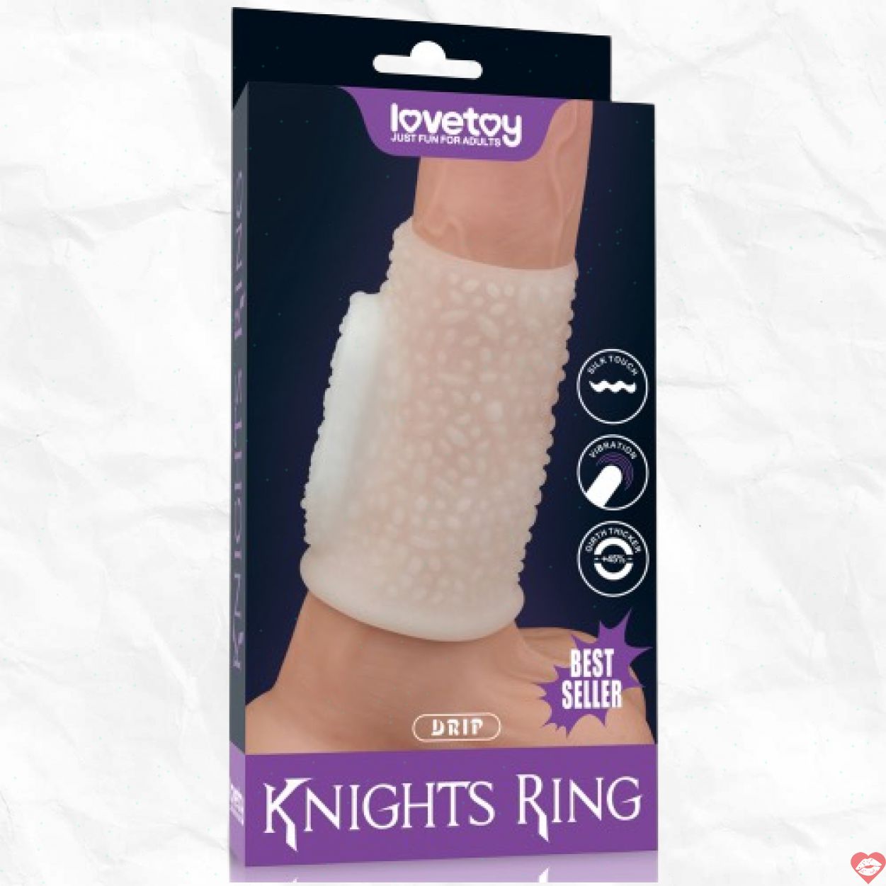 Bao Cao Su Đôn Dên Gai Rung Mềm Mịn Tăng Khoái Cảm Knights Ring 