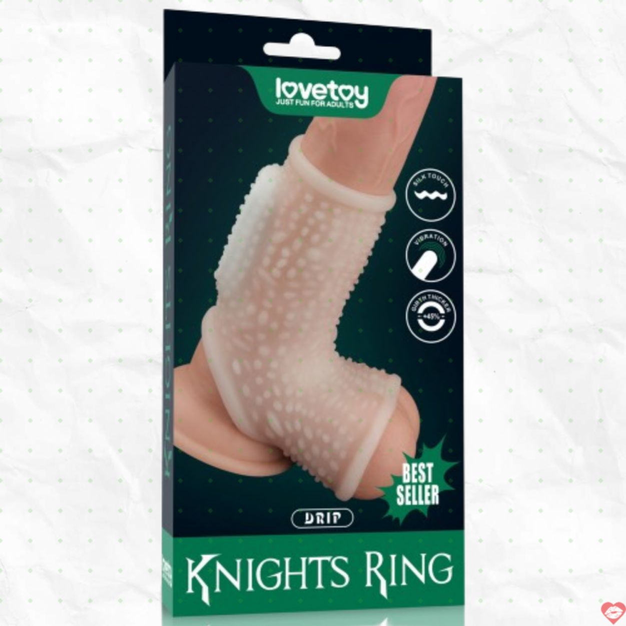 Bao Cao Su Đôn Dên Knights Ring Rung Gai - Lovetoy USA 