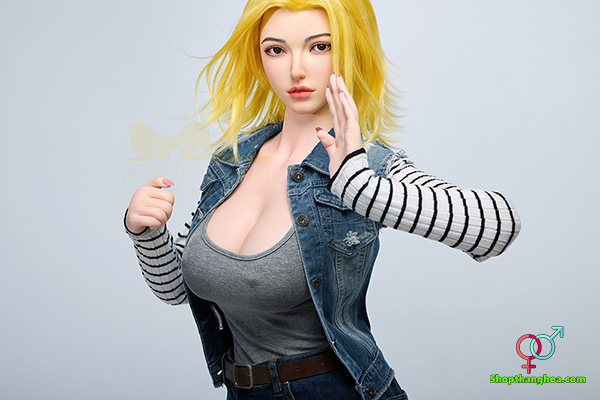 Búp bê cosplay Android 18 159cm Joline S41 thực tế, siêu mềm mại