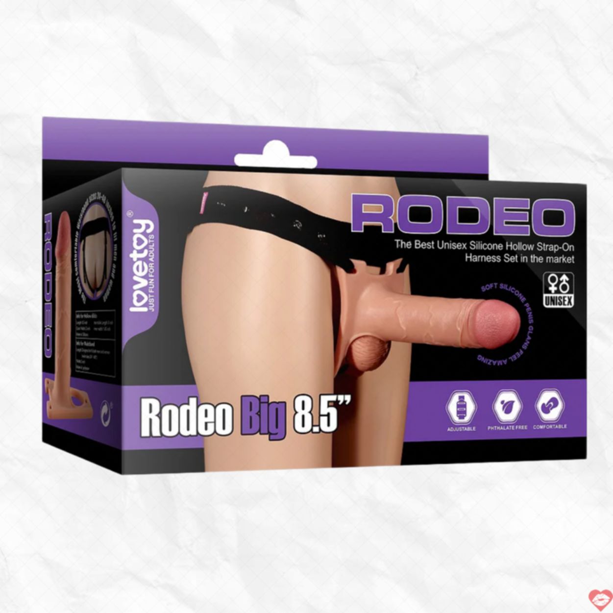 Rodeo Big 8.5 Inch Dương Vật Giả Rỗng Ruột Dây Đeo Siêu Thật 