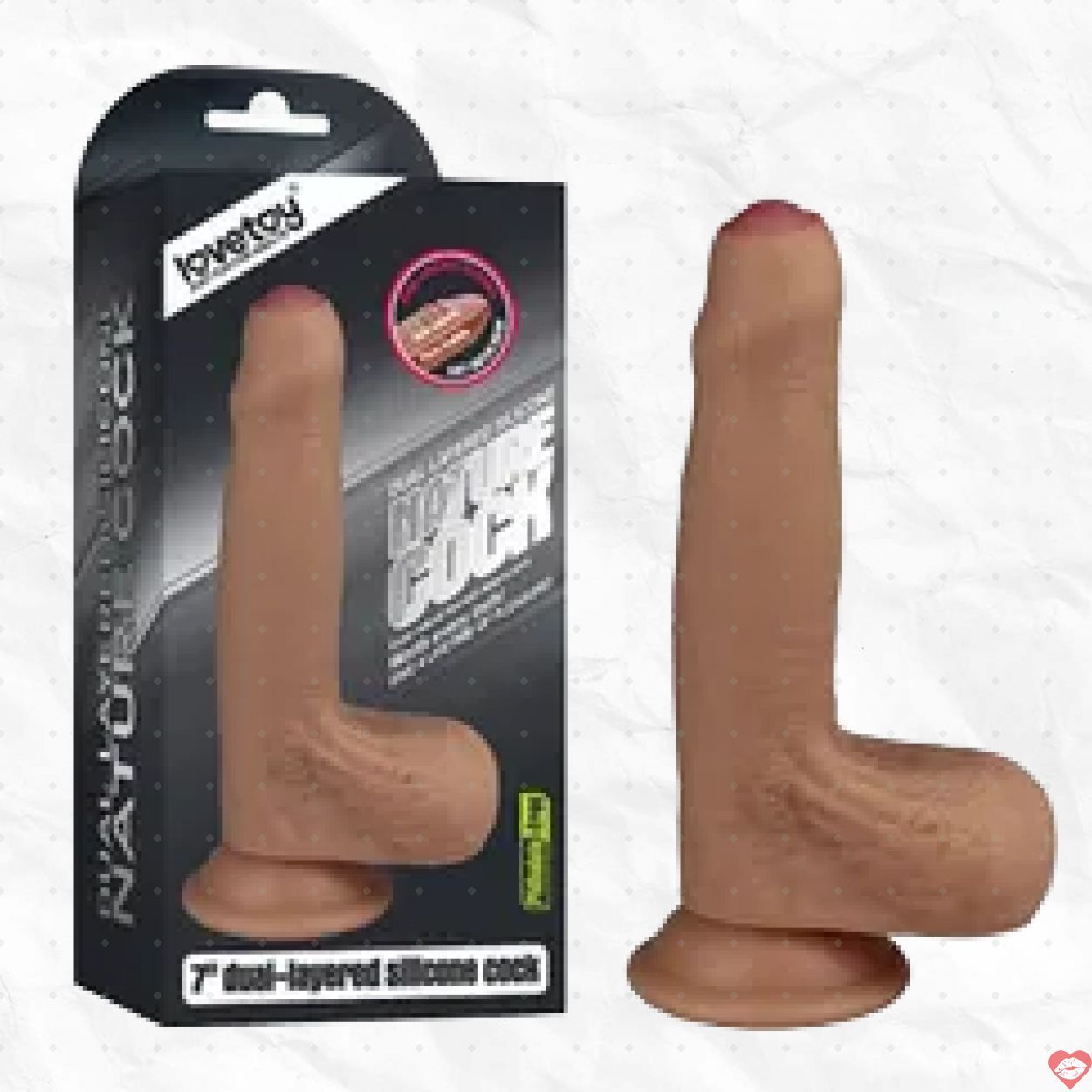Lovetoy dương vật giả đầu khấc siêu thực kích thích nữ giới 