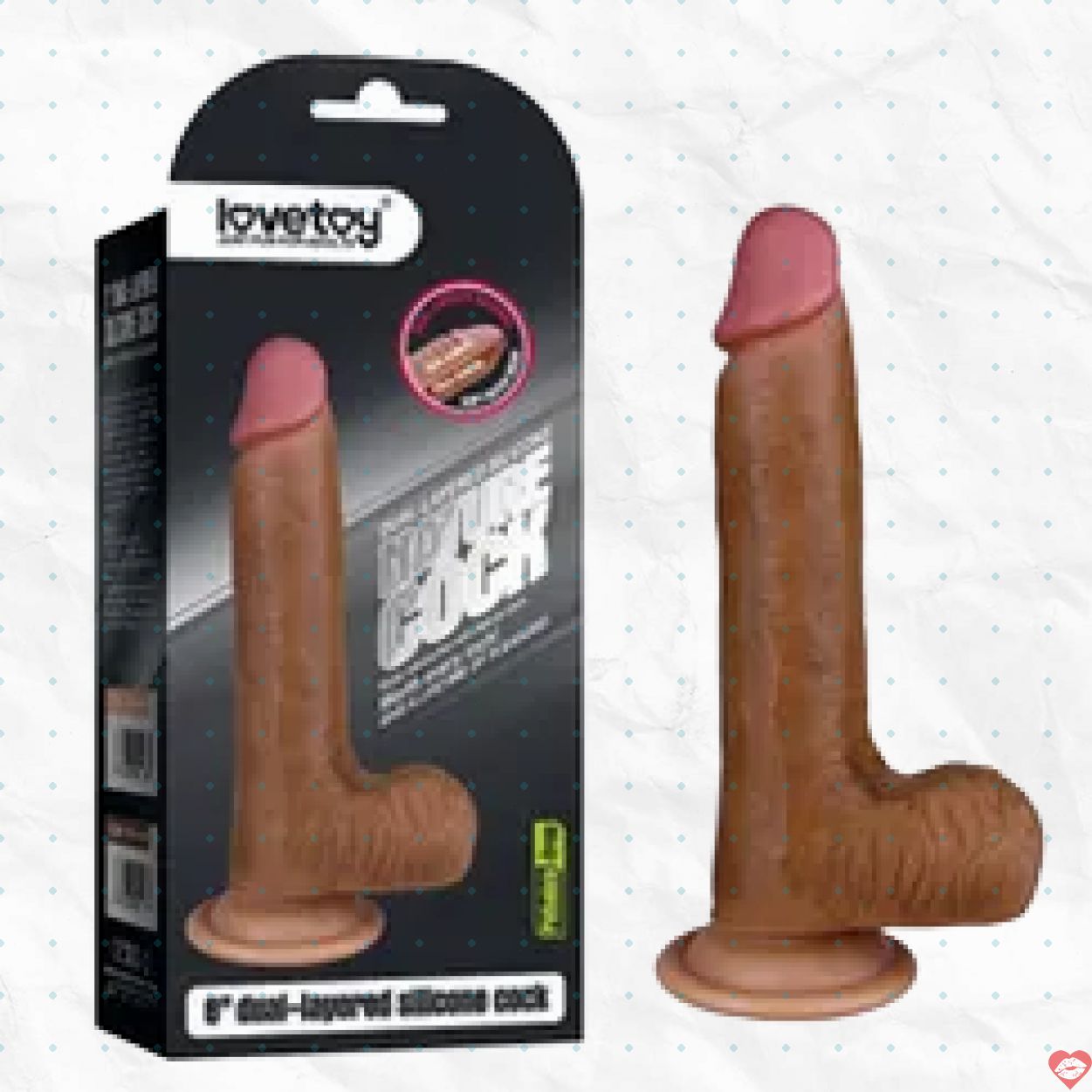 Lovetoy Nature Cock 8 inch dương vật giả siêu thực tăng khoái cảm 