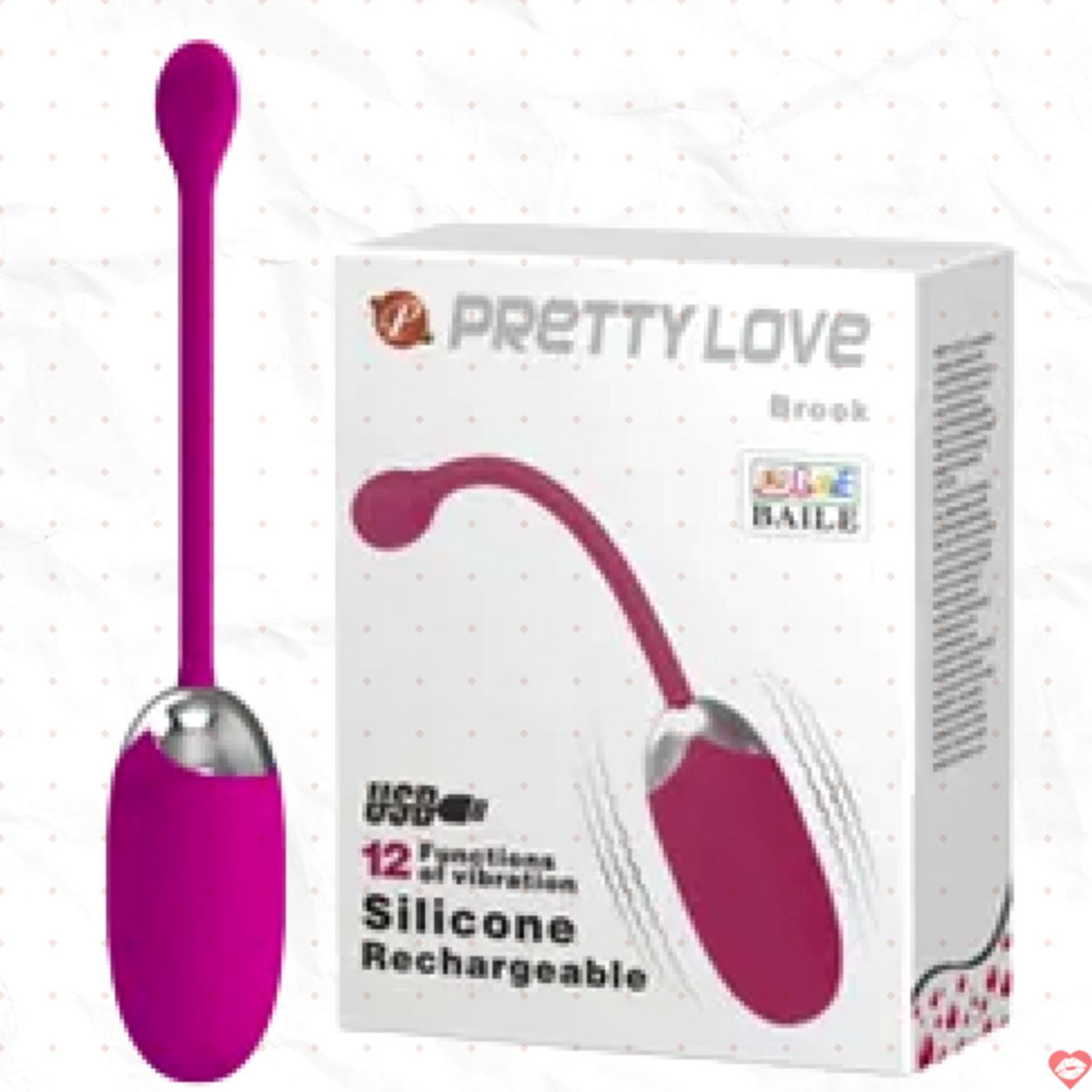 Trứng Rung Prettylove Brook Mềm Mại Đẳng Cấp Tình Yêu 