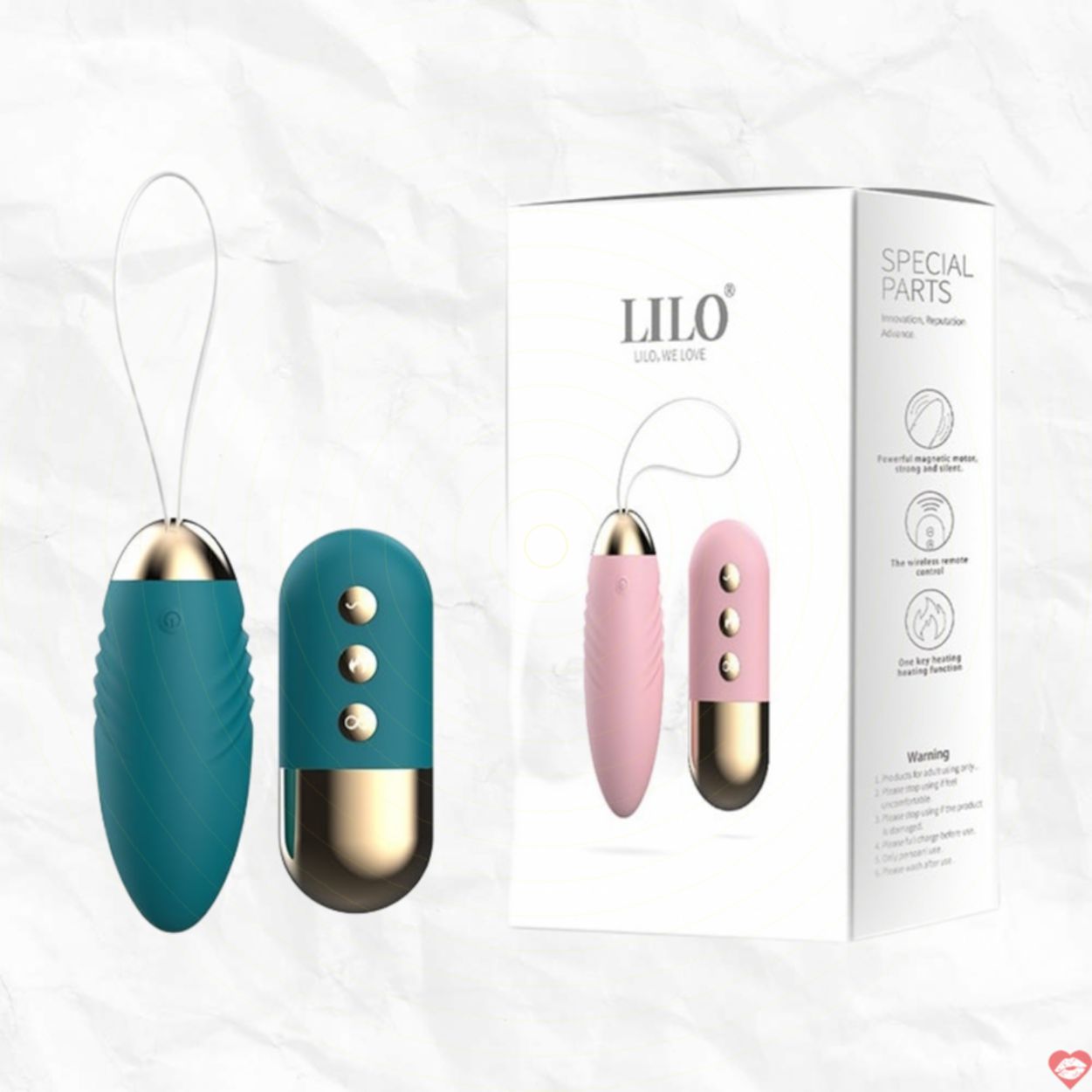 Trứng Rung Tình Yêu Sưởi Ấm Lilo TR 37 Kích Thích Mạnh Mẽ 