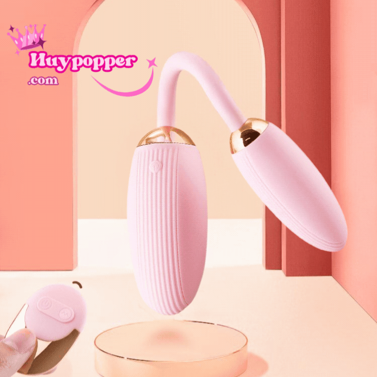 Trứng Rung Hai Đầu Điều Khiển Từ Xa Thiết Kế Bẻ Cong Tinh Tế 