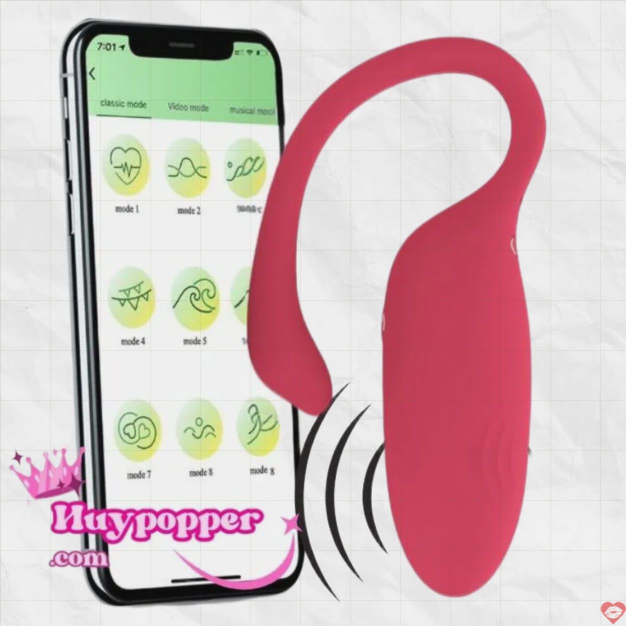 Trứng Rung Thiên Nga Flamingo Điều Khiển Từ Xa Bằng App