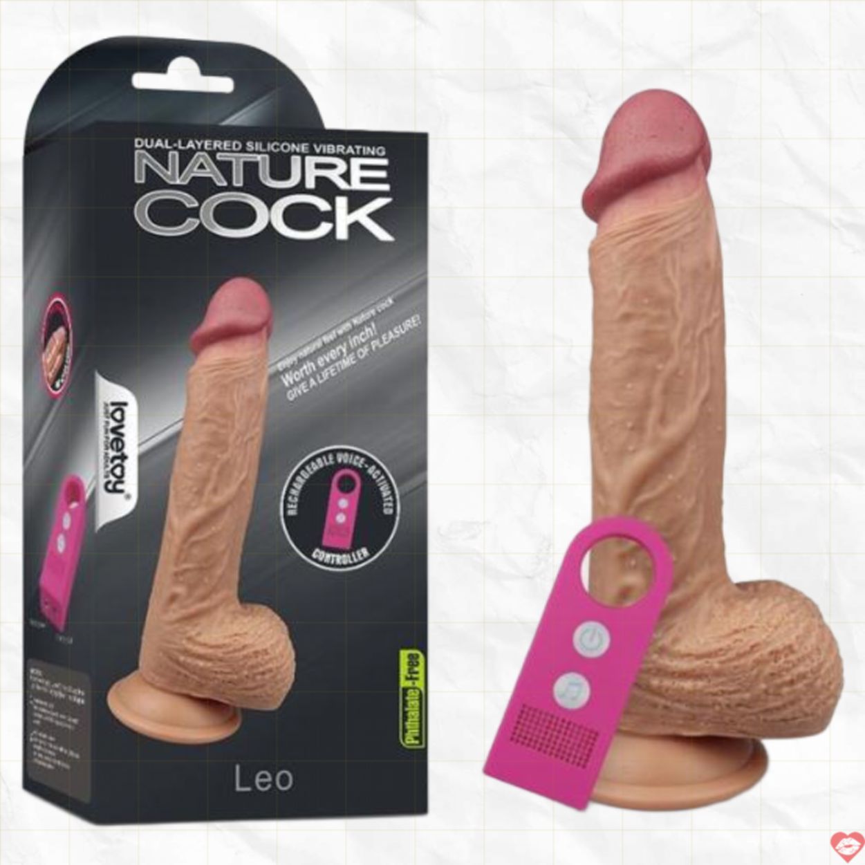 Dương Vật Giả Đế Hít Lovetoy LEO Rung Cảm Biến Siêu Mạnh 