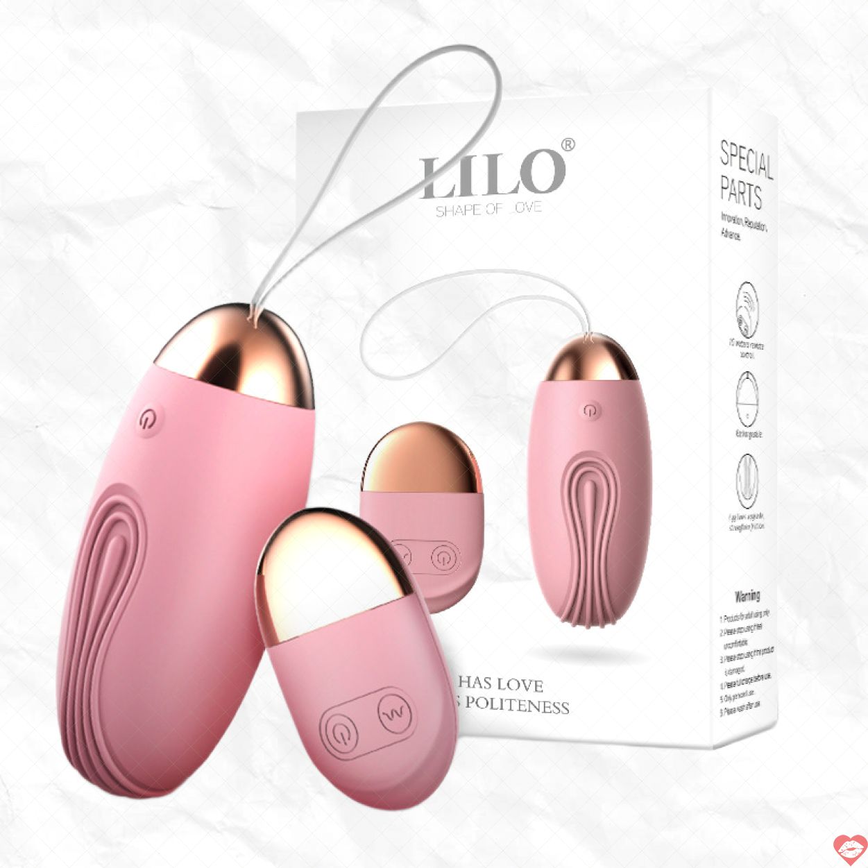 Trứng Rung Lilo Sạc USB Điều Khiển Từ Xa Hấp Dẫn 