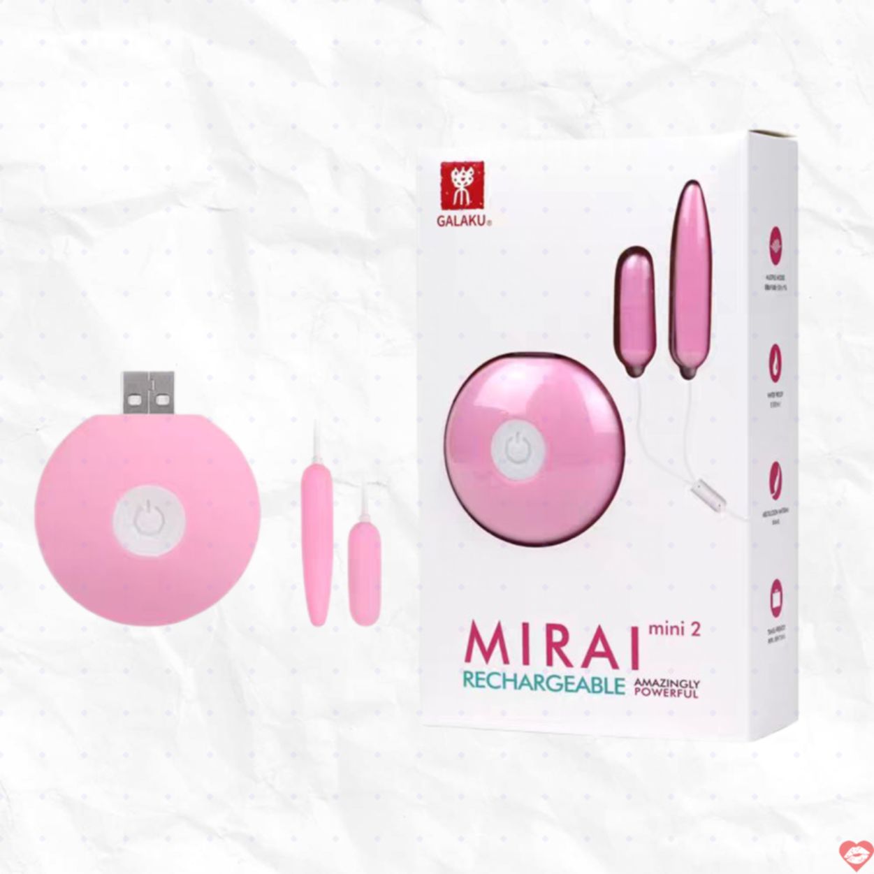 Trứng Rung Galaku Mini 2 Rung Mạnh Kích Thích Tình Yêu 