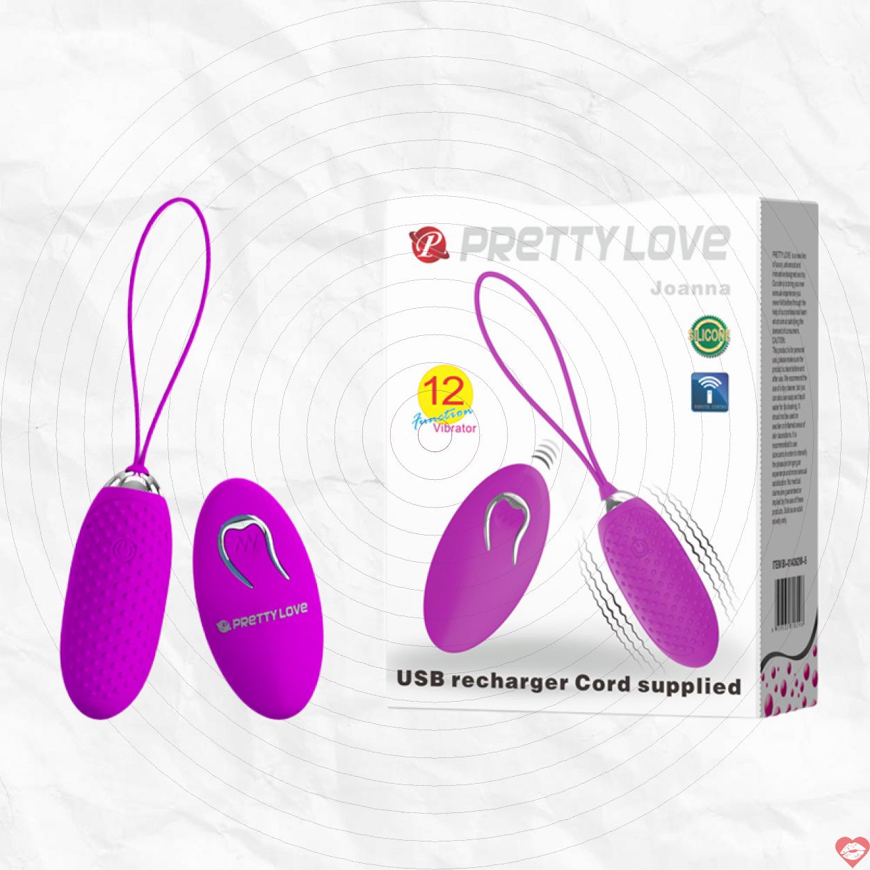 Trứng Rung Pretty Love Joanna Điều Khiển Từ Xa Tăng Khoái Cảm 