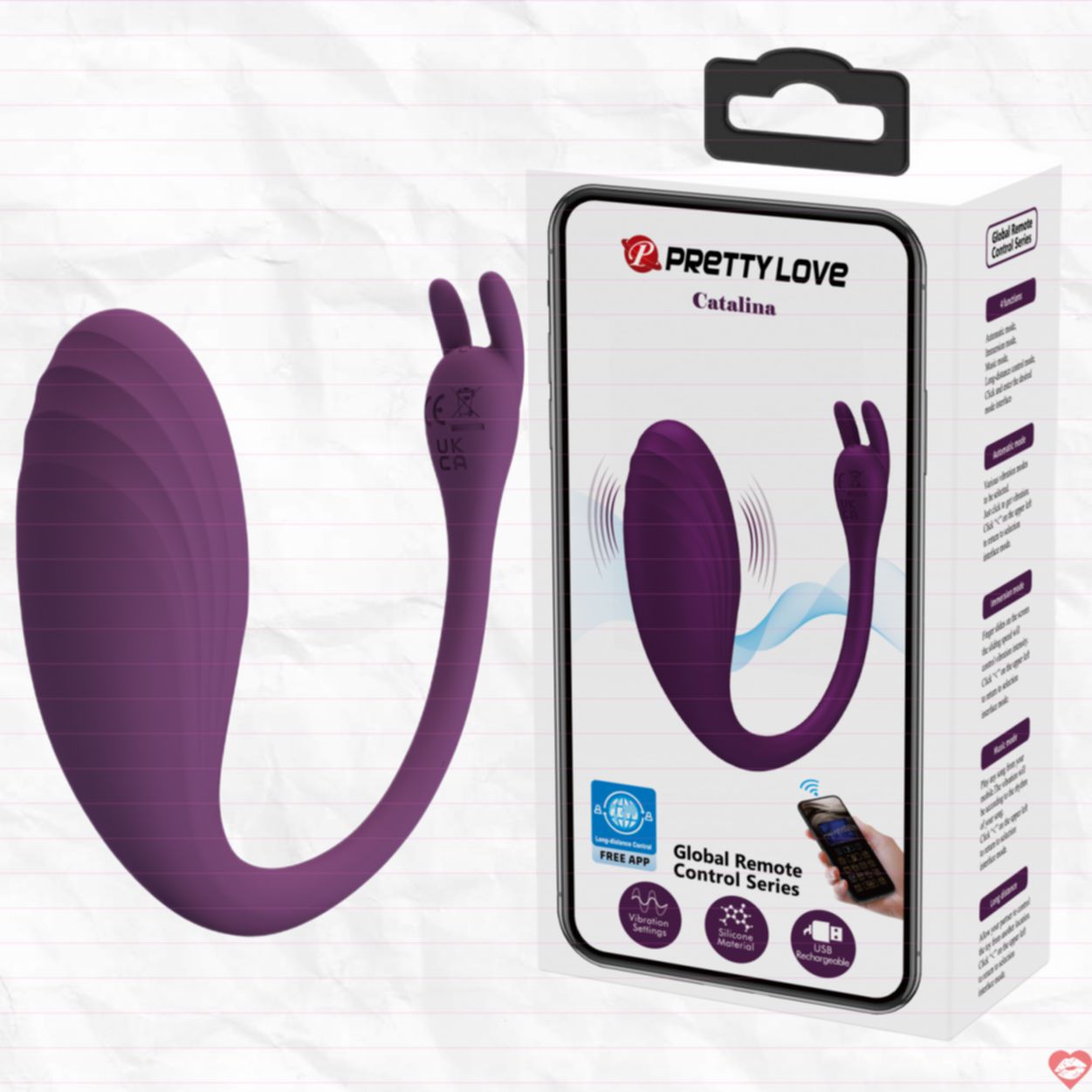 Trứng Rung Pretty Love Catalina 12 Chế Độ Điều Khiển Từ Xa Kích Thích 