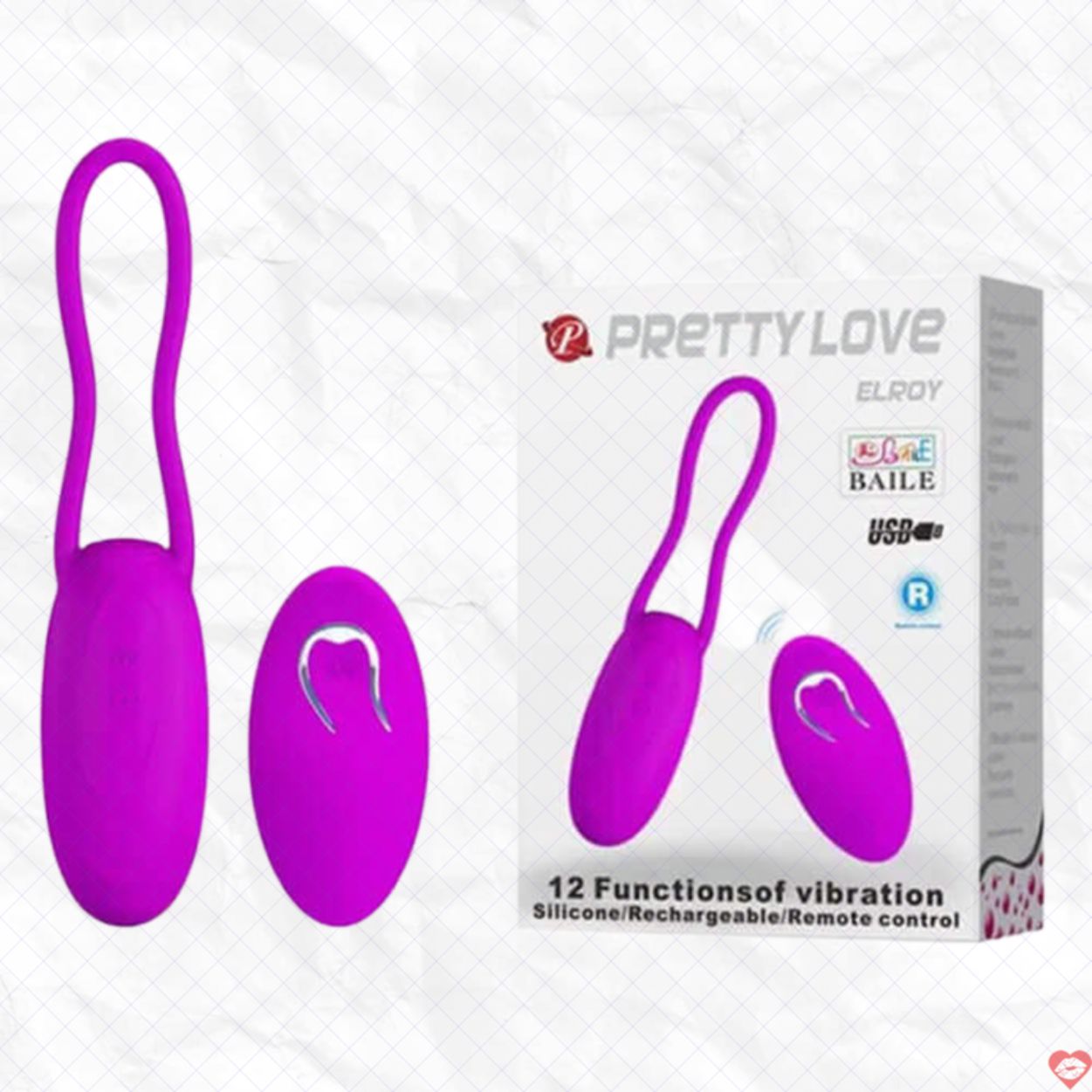 Trứng Rung Điều Khiển Từ Xa Elroy Pretty Love Baile Siêu Kích Thích 
