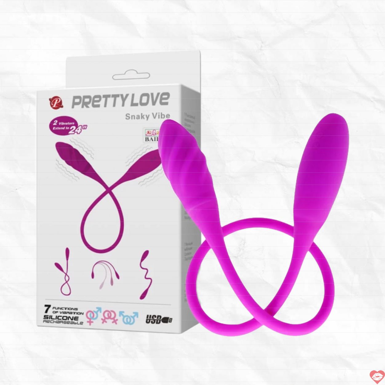 Trứng Rung Pretty Love Snaky Vibe 2 Đầu Kích Thích Mạnh Mẽ 