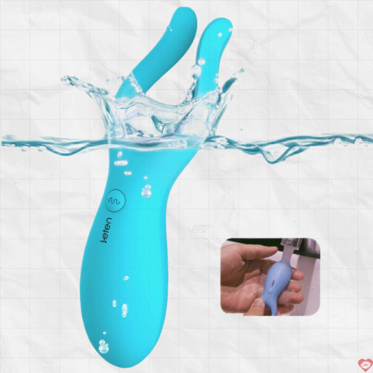 Máy Rung 2 Râu Leten Sextoy Kích Thích Cực Khoái Cho Cặp Đôi 