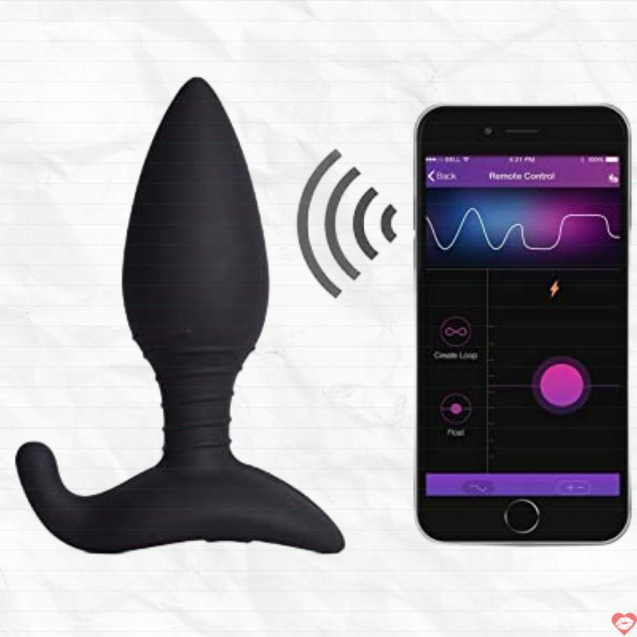 Phích cắm hậu môn rung cấp mạnh điều khiển từ xa qua app Lovense 