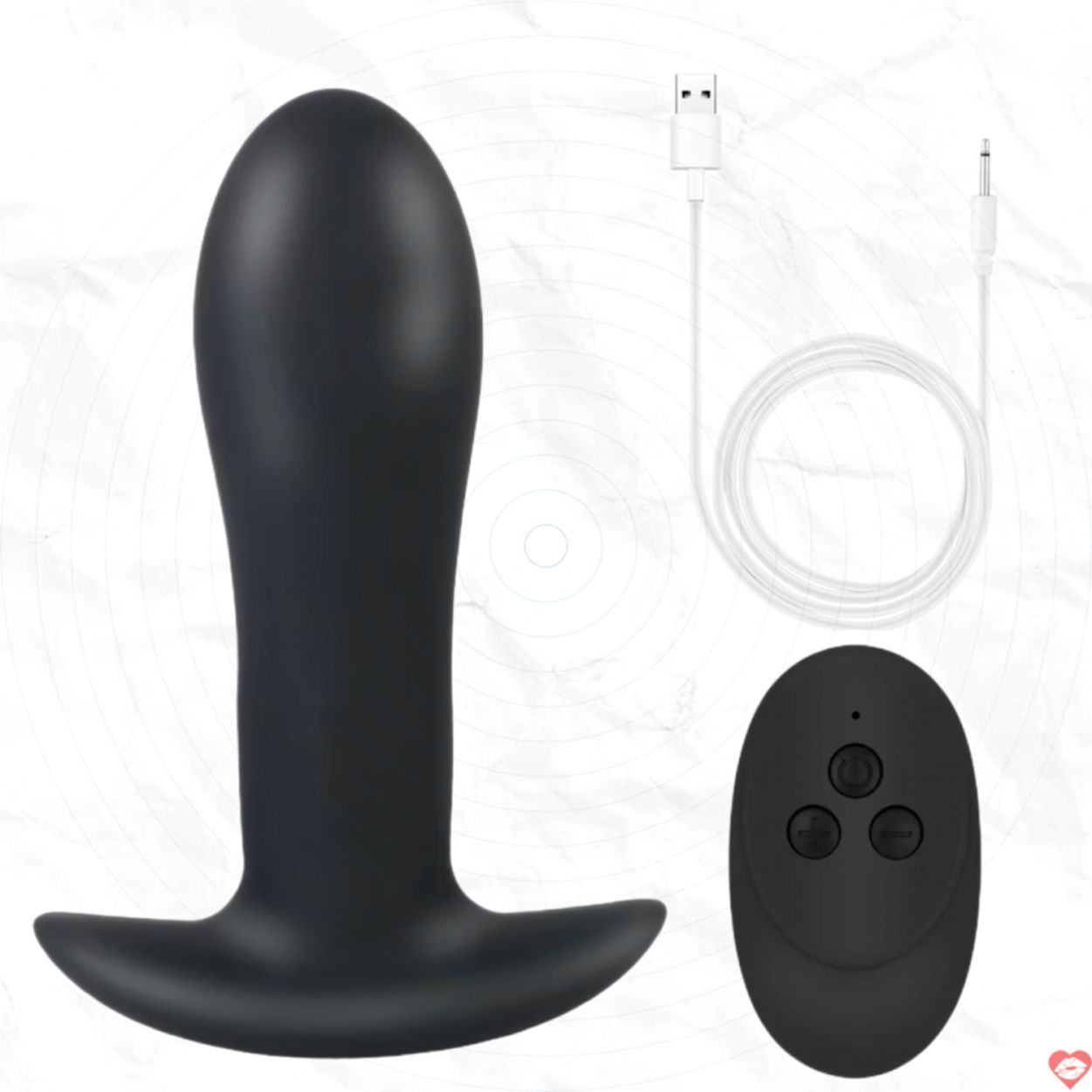 Đồ Chơi Anal Plug Rung Và Xoay 12cm Điều Khiển Từ Xa