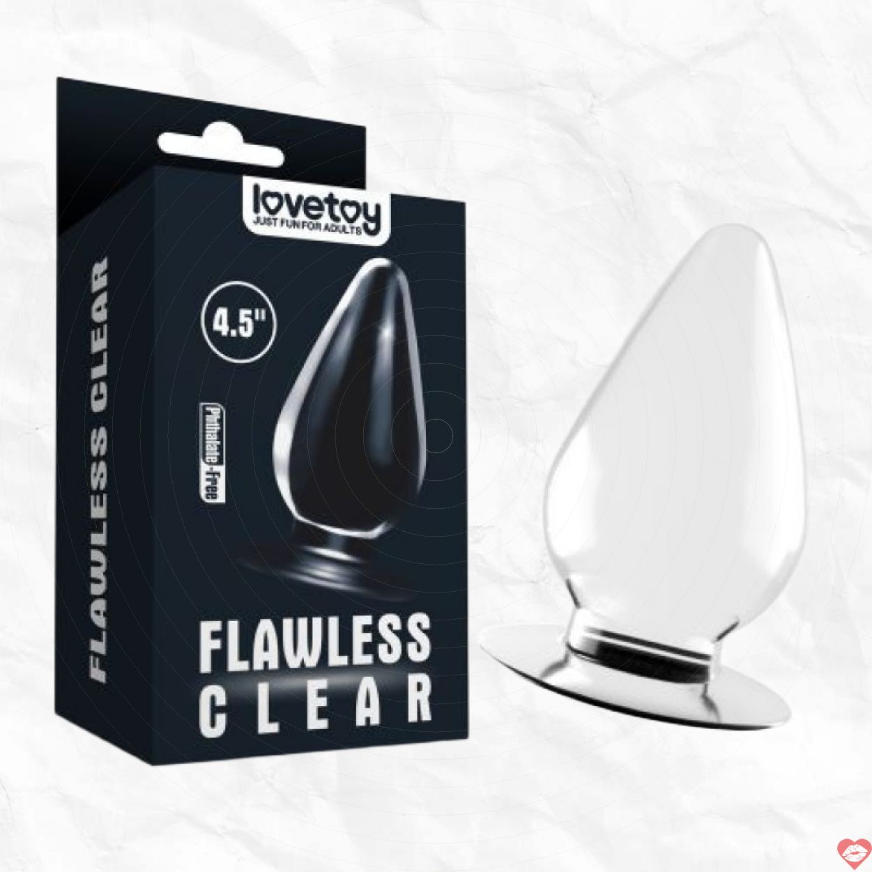 Phích Cắm Hậu Môn Lovetoy 6cm Trong Suốt Siêu Mềm, An Toàn 