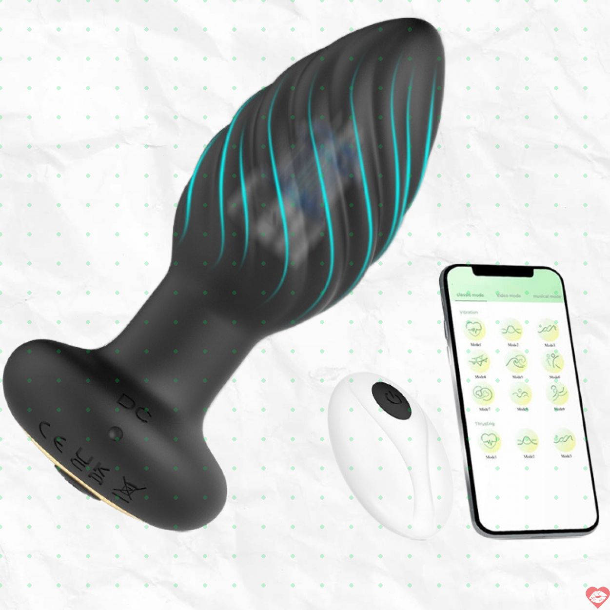 Phích Cắm Hậu Môn Điều Khiển Từ Xa Bằng App