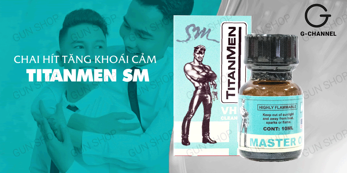  Cửa hàng bán Chai hít tăng khoái cảm Popper Titanmen SM - Chai 10ml chính hãng
