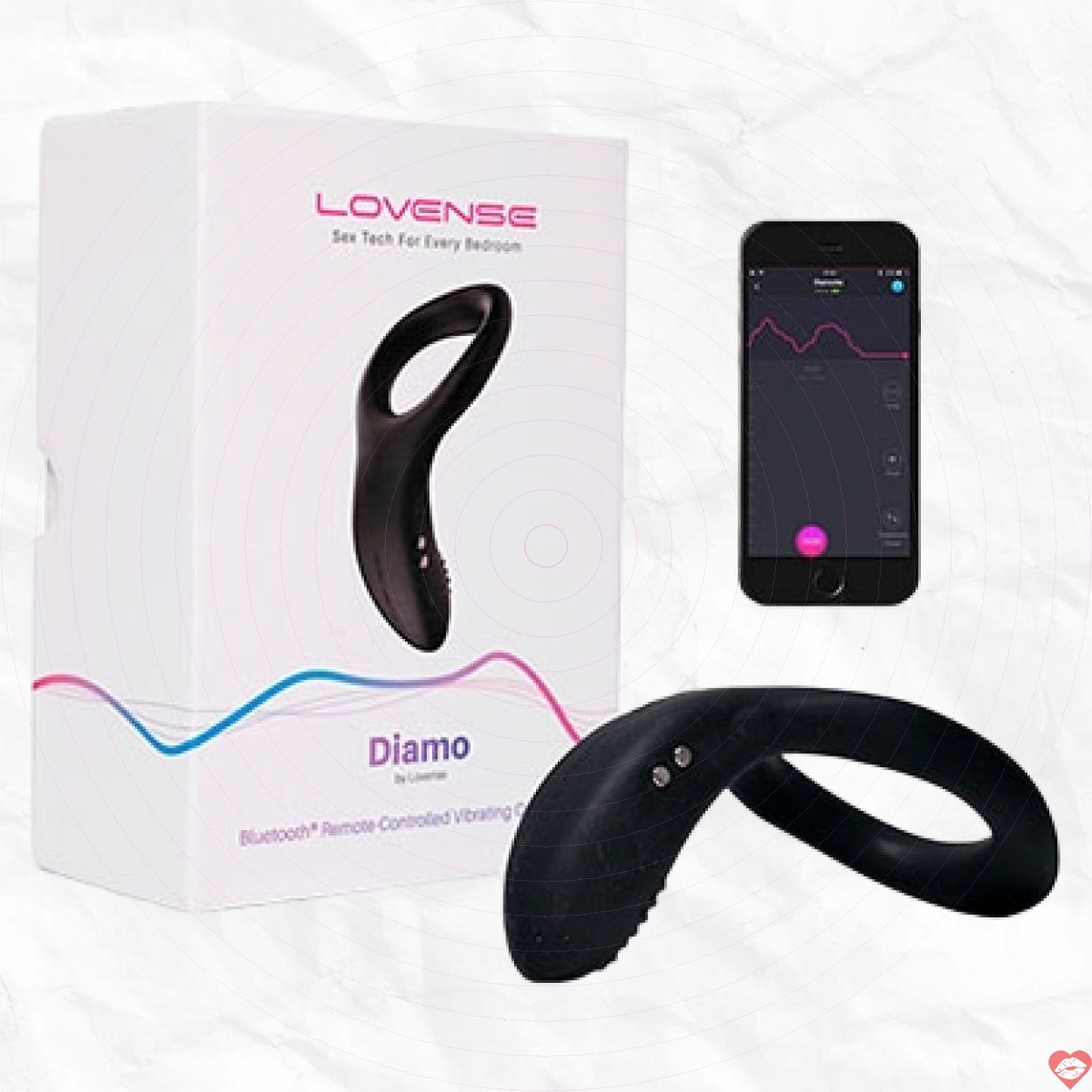 Vòng rung Lovense Diamo cao cấp điều khiển từ xa app tiện lợi 