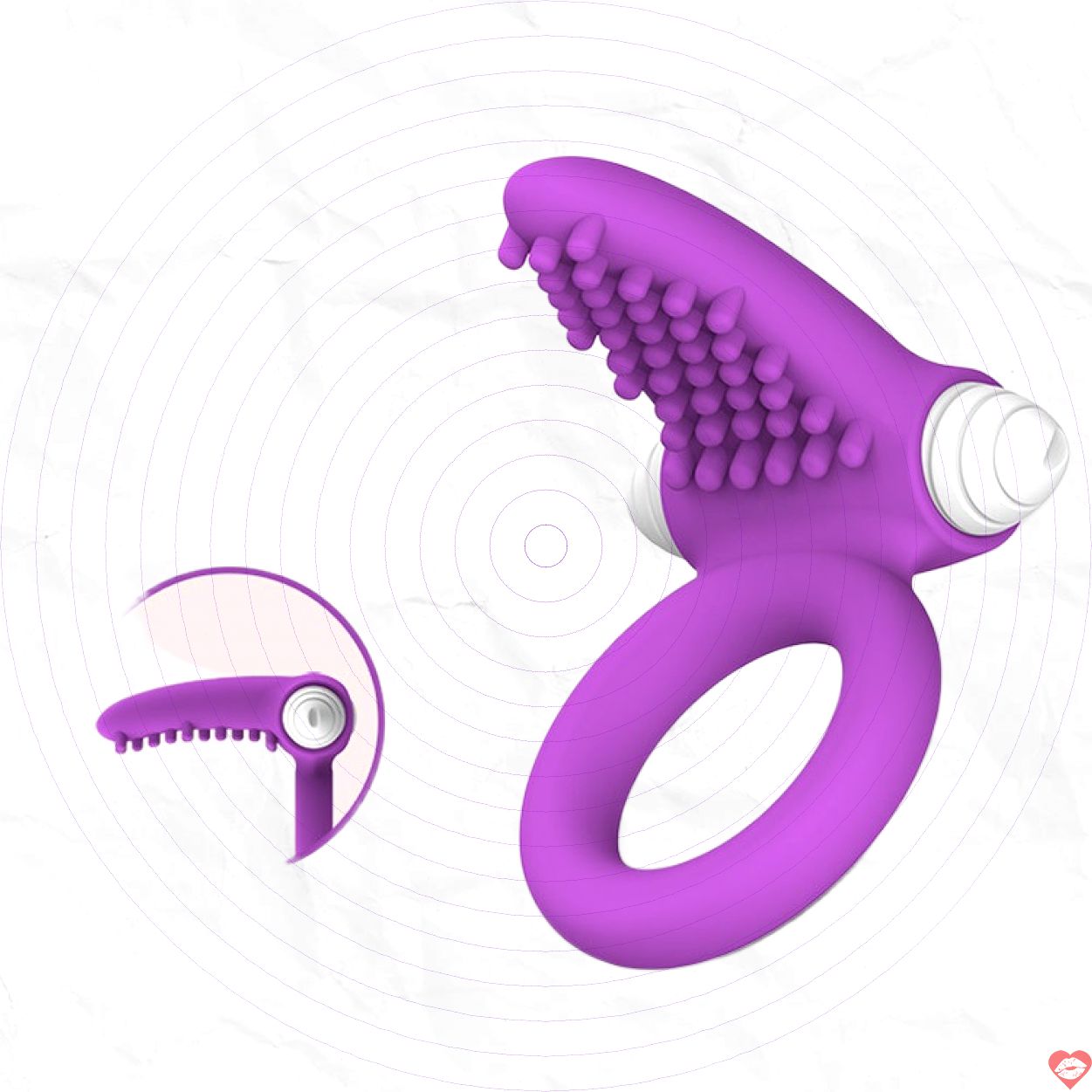 Vòng rung hình lưỡi Dolphin Clever ngăn xuất tinh sớm – XTS 16