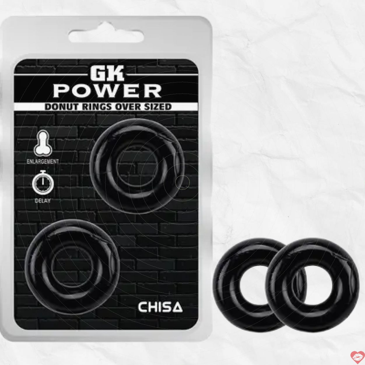 Vòng đeo cậu nhỏ cao cấp cho nam Chisa DC60H màu đen bằng TPE siêu co giãn giúp tăng cường
