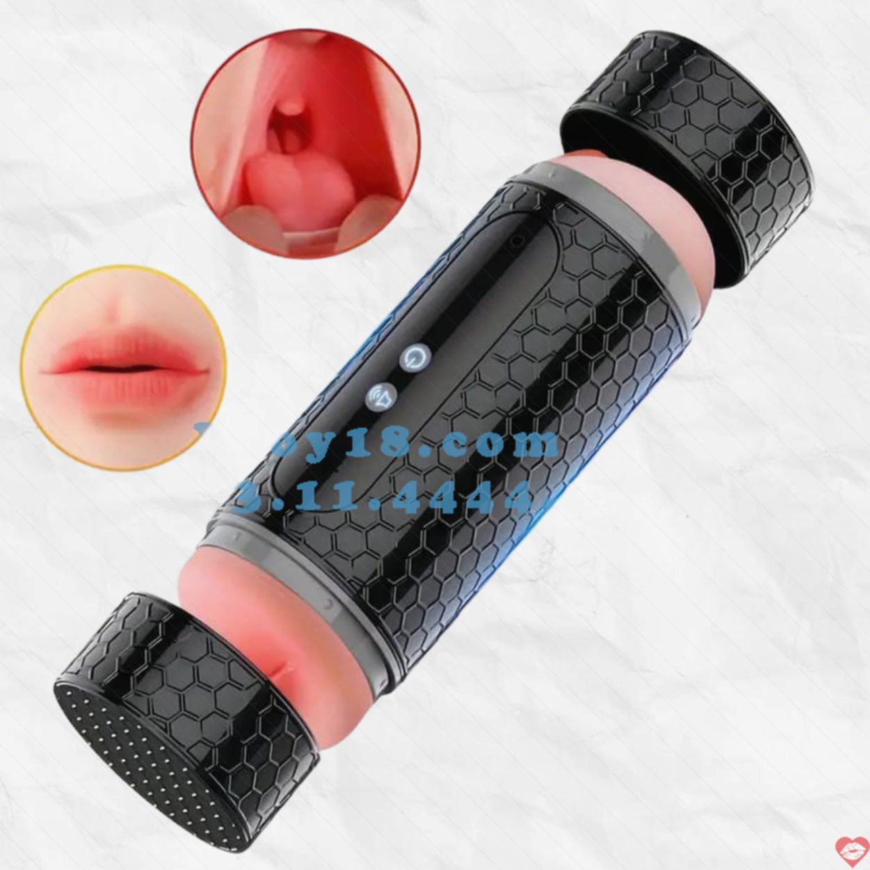 Đồ Chơi Người Lớn JIUAI 2 Đầu Cao Cấp Rung Mút Sưởi Ấm Phát Âm 