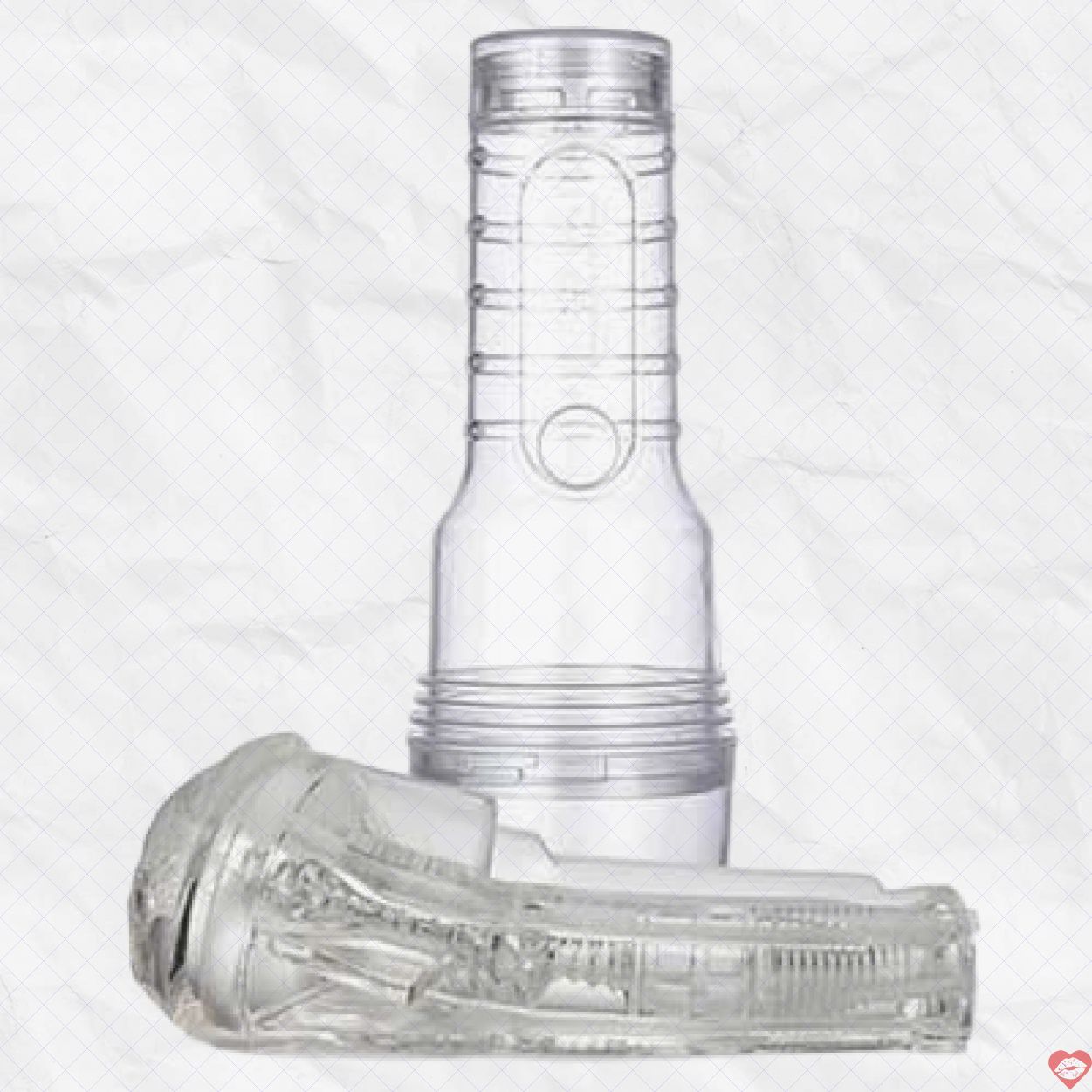 DC17Y Âm đạo giả Silicon Trong Suốt Ice Kích Thích Mê Say 