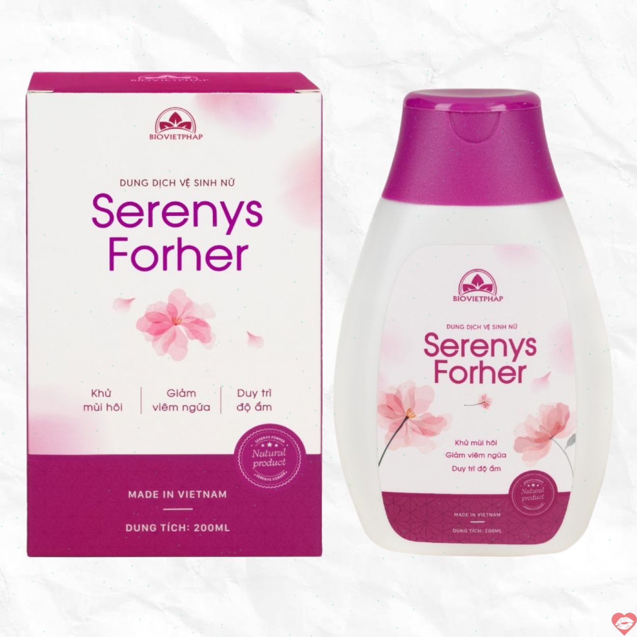 Serenys ForHer 200ml dung dịch vệ sinh nữ dịu nhẹ an toàn 