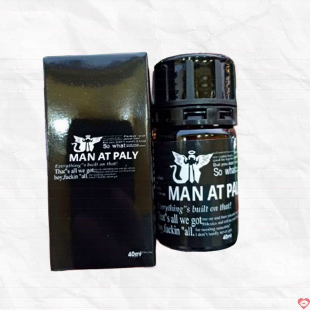 Popper MAN AT PALY 40ml Đen Mùi Dịu Phê Mạnh Chống Lờn