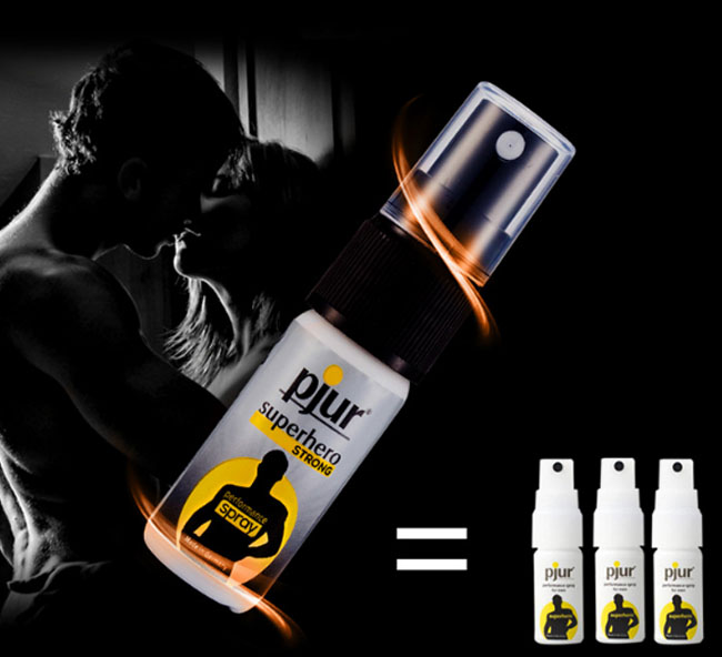 Chai xịt chống xuất tinh sớm Pjur SuperHero Strong nhập khẩu Đức XTS05