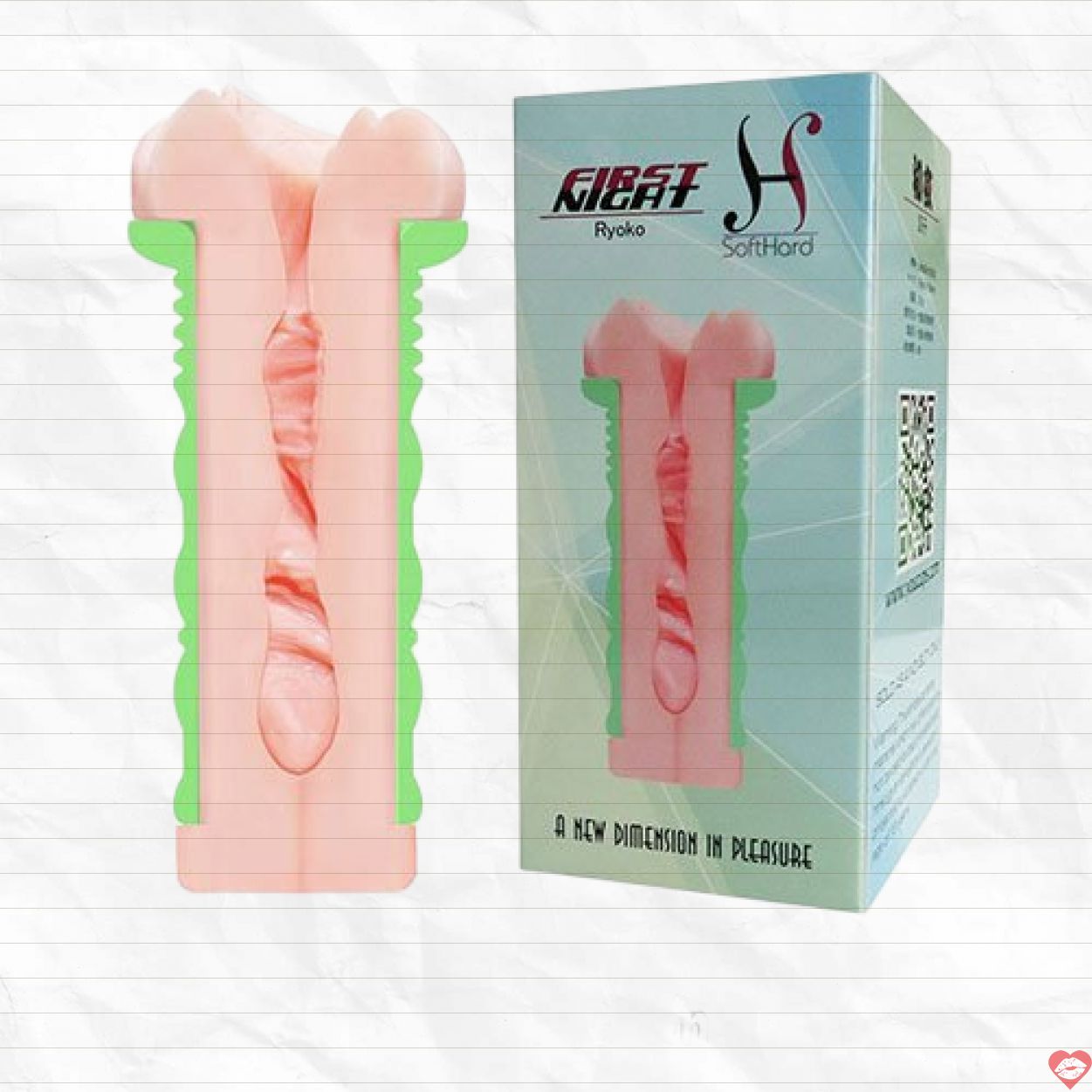 Âm Đạo Giả Youcup First Night Silicon Mềm Mịn 2 Lòng Hút Chân Không 