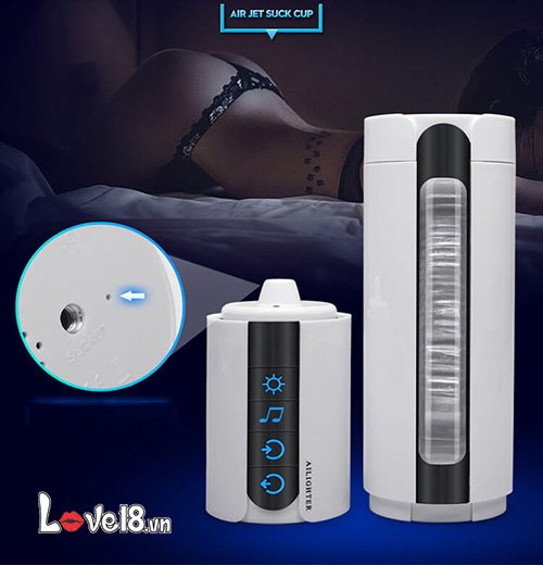 Máy bú mút dương vật tự động có sưởi ấm Air Jet  