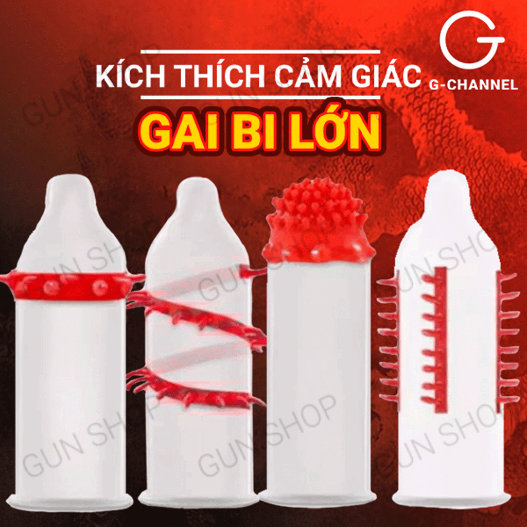 Bao cao su Dragon - Gân gai và bi lớn - Hộp 2 bao gân gai lớn + 1 bao