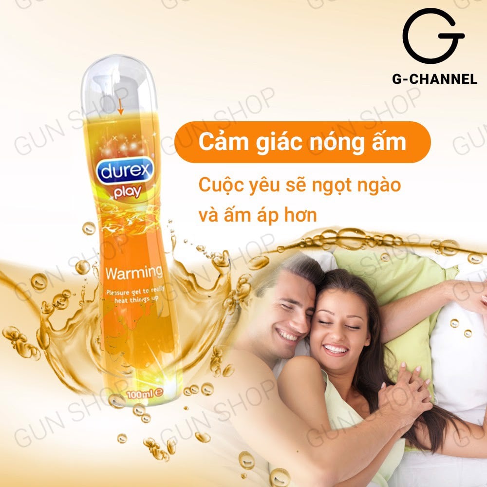 Gel bôi trơn nóng ấm - Durex Warming - Chai 100ml