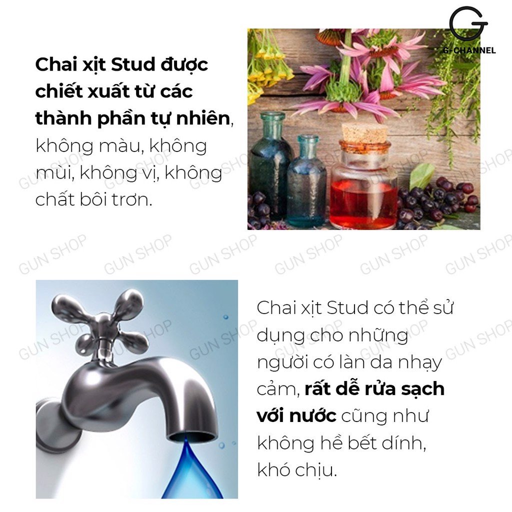 Stud 100 chai xịt chống xuất tinh kéo dài thời gian 13ml