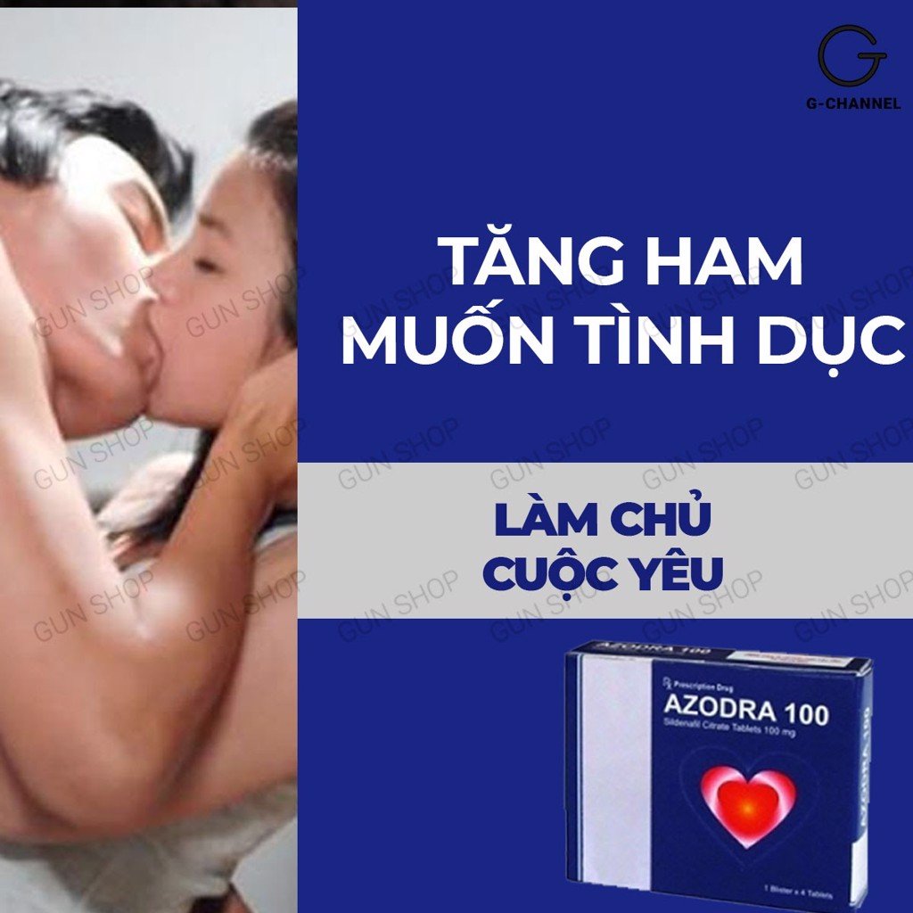 Azodra 50mg viên uống hỗ trợ cương dương kéo dài thời gian tăng cường sinh lý - Hộp 4 viên