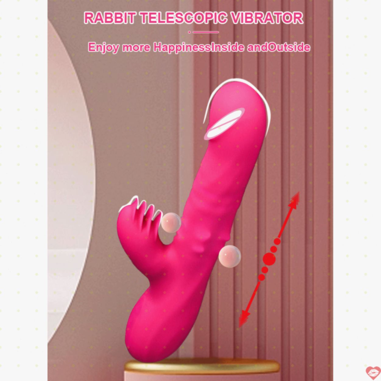 Dương Vật Giả Đa Năng Rung Thụt Bi Xoay Kích Thích Liếm Âm Vật 