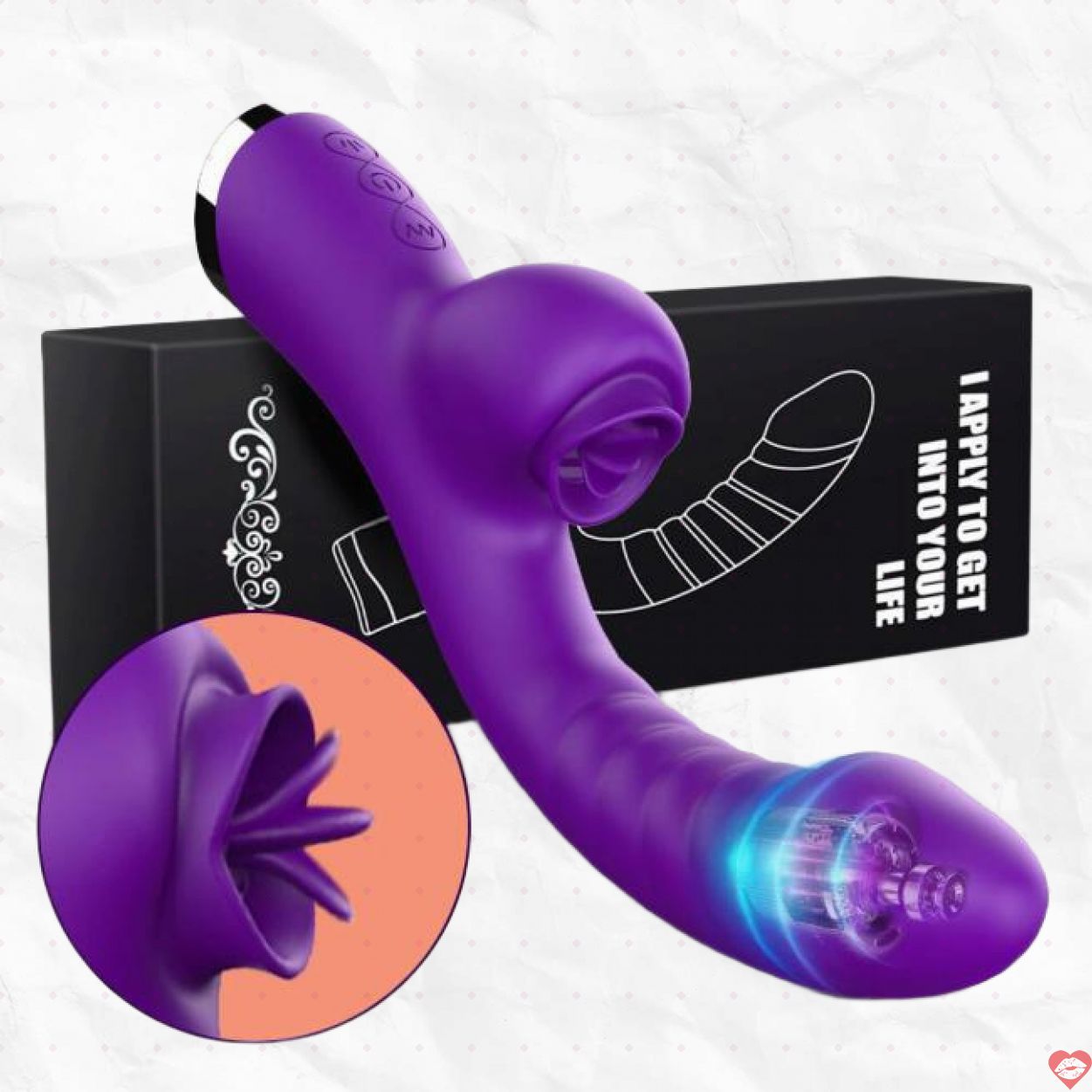 Dương Vật Giả Đa Năng Rung Lưỡi Liếm Kích Thích Cực Mạnh 