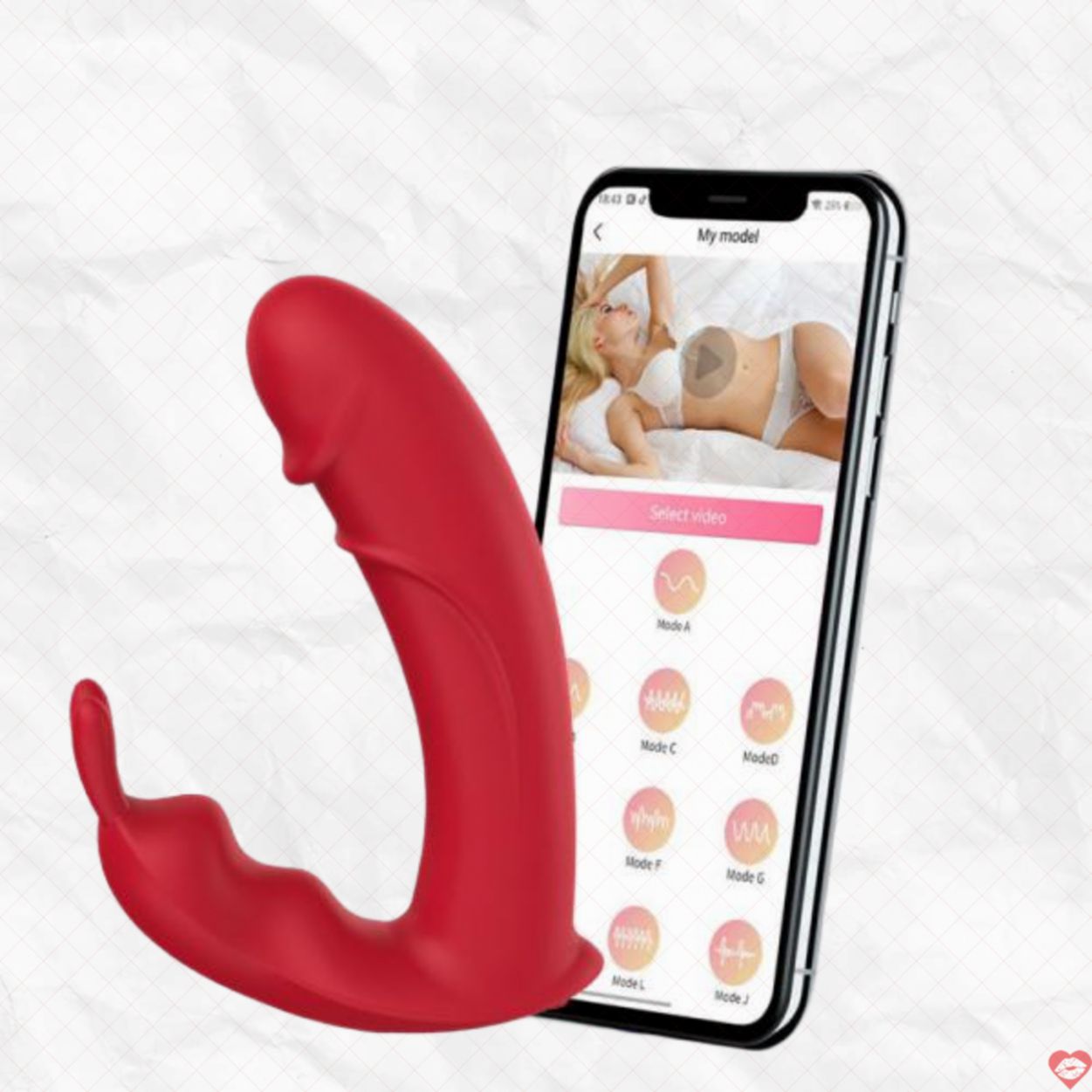 Dương vật giả tai thỏ Mirea Bluetooth điều khiển app, siêu bền 