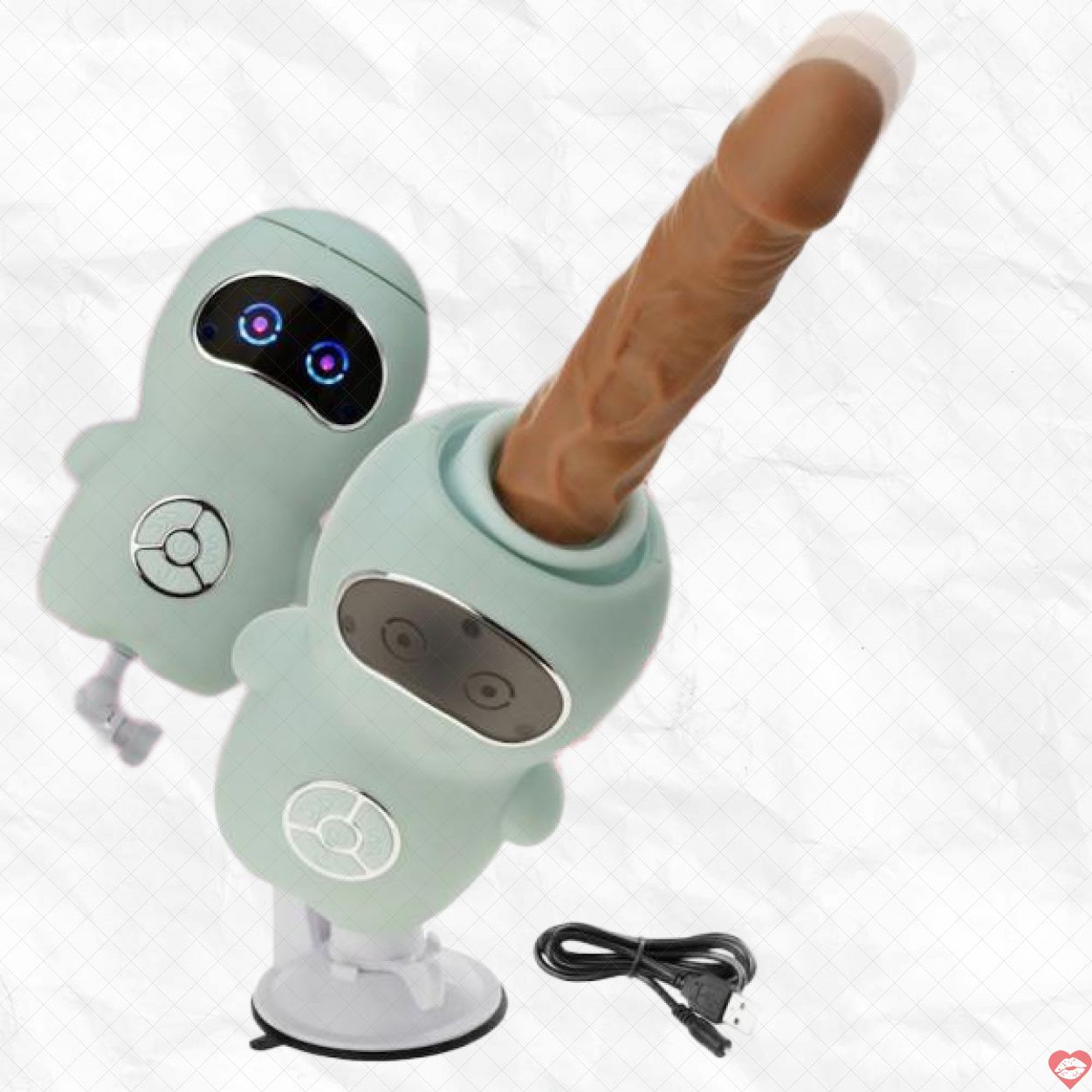 Dương vật giả Fking Machine Wanle Ares rung thụt sưởi ấm đế gắn tường robot thỏ kích thích 