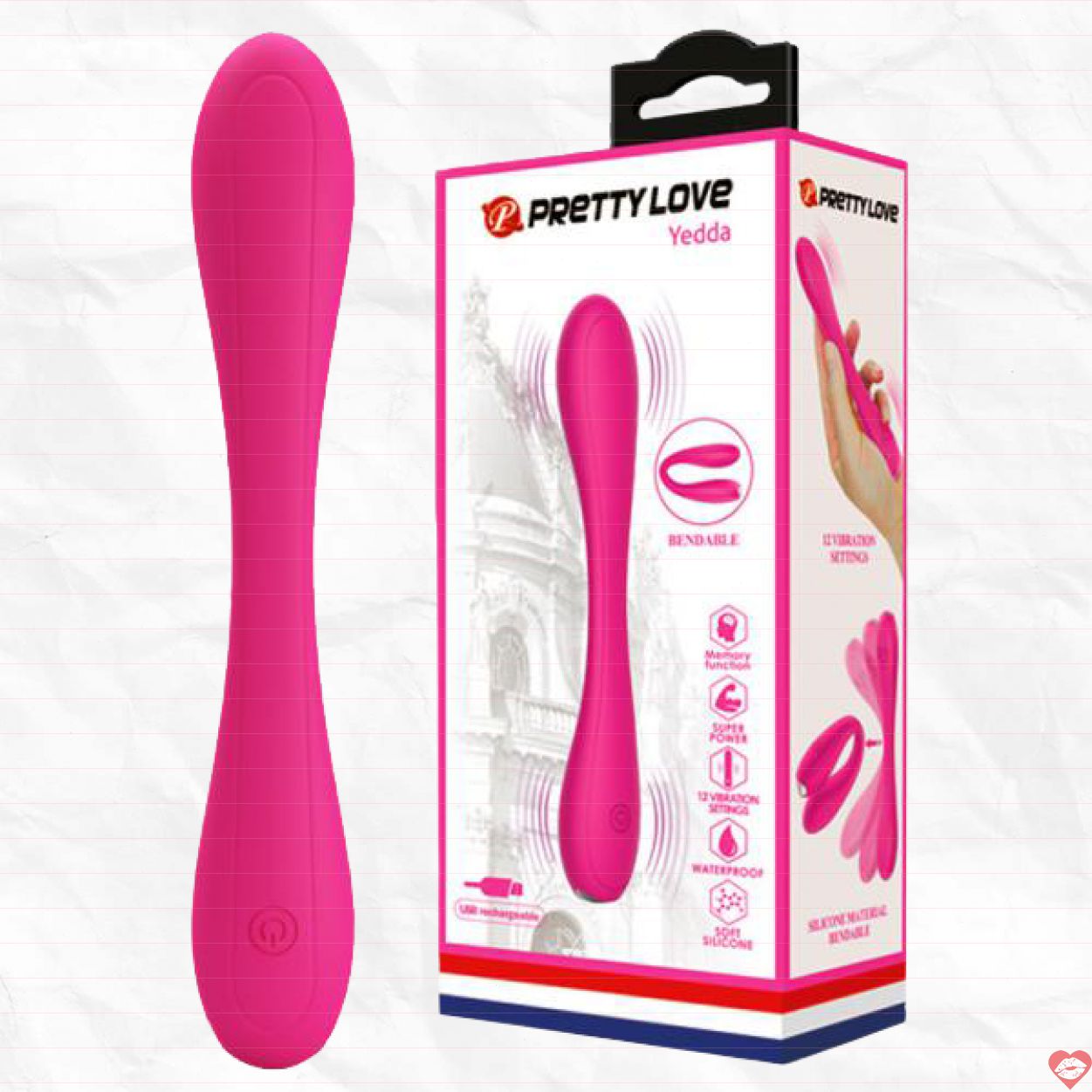 Que rung 2 đầu Pretty Love Yedda uốn cong độc đáo, sướng mê 