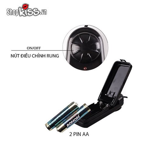 Dương vật giả dây đeo rỗng ruột có rung ở đầu